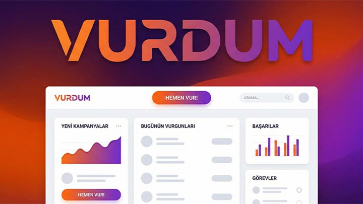 Vurdum online oyun platformu arayüz görünümü